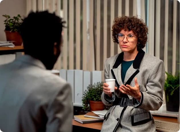 A Prudent Funding Advisors adviser reviewing funding options with a business owner